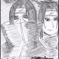 Úvodní strana mé mangy xD <War of Uchiha brothers>